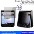 Samsung Galaxy Z Flip6 Imak Privacy Full Cover Skærmbeskyttelse Hærdet Glas - 9H