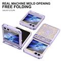 Samsung Galaxy Z Flip6 Mechanical Legend Galvaniseret plastik cover - Lilla