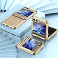 Samsung Galaxy Z Flip6 Mechanical Legend Galvaniseret plastik cover - Guld