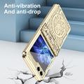 Samsung Galaxy Z Flip6 Mechanical Legend Galvaniseret plastik cover - Guld