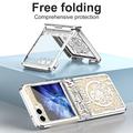 Samsung Galaxy Z Flip6 Mechanical Legend Galvaniseret plastik cover - Sølv