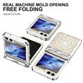 Samsung Galaxy Z Flip6 Mechanical Legend Galvaniseret plastik cover - Sølv