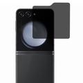 Samsung Galaxy Z Flip6 Privacy Full Cover Skærmbeskyttelse Hærdet Glas - Sort Kant