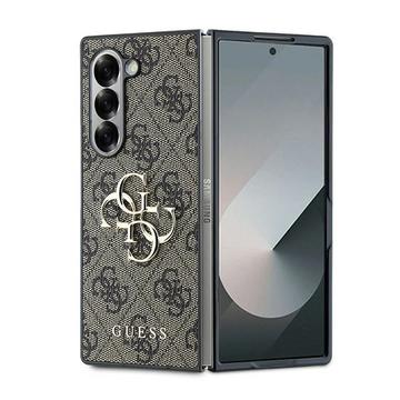 Samsung Galaxy Z Fold6 Guess 4G Big Metal Logo Hybrid Cover - Brun