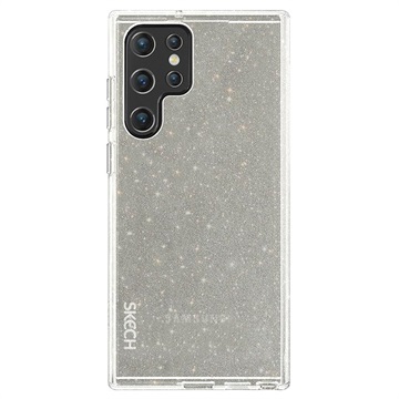 Skech Sparkle Samsung Galaxy S22 Ultra 5G Cover - Gennemsigtig