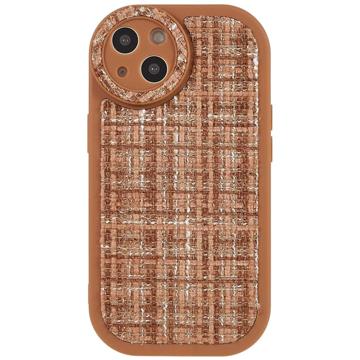 Canvas iPhone 14 Plus TPU Cover - Brun