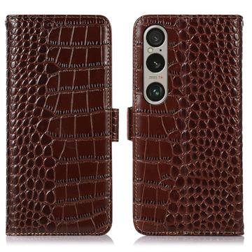 Sony Xperia 1 VI Crocodile Series Læderpung med RFID