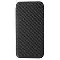 Sony Xperia 1 VI Flip Cover - Karbonfiber - Sort