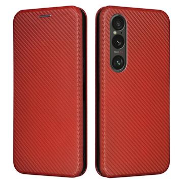 Sony Xperia 1 VI Flip Cover - Karbonfiber