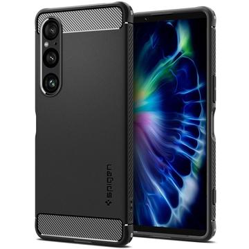 Sony Xperia 1 VI Spigen Rugged Armor TPU Cover - Sort