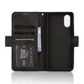 Sony Xperia 10 VI Pung Cover med Kortholder - Sort