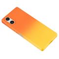 Sony Xperia 10 VI Ombre TPU Cover - Orange / Gul