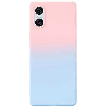 Sony Xperia 10 VI Ombre TPU Cover - Pink / Blå