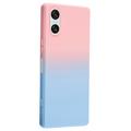 Sony Xperia 10 VI Ombre TPU Cover - Pink / Blå