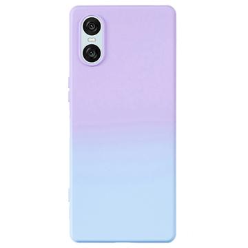 Sony Xperia 10 VI Ombre TPU Cover - Lilla / Blå