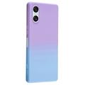 Sony Xperia 10 VI Ombre TPU Cover - Lilla / Blå