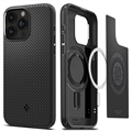 iPhone 15 Pro Max Spigen Mag Armor Hybrid Cover - Mat Sort