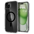 iPhone 15 Spigen Ultra Hybrid Mag Cover - Sort / Gennemsigtig