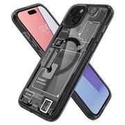 iPhone 15 Spigen Ultra Hybrid Mag Cover - Zero One / Sort