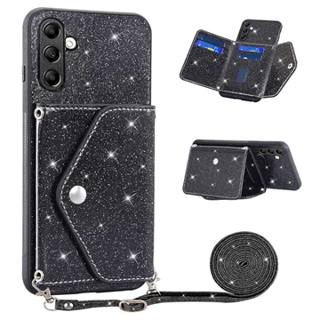 Stardust Samsung Galaxy A14 Cover med Kortholder - Sort