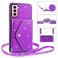 Stardust Samsung Galaxy S23+ 5G Cover med Kortholder - Lilla