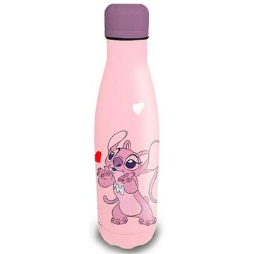 Stitch vandflaske / termoflaske i rustfrit stål - 500ml - pink / lilla