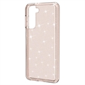 Samsung Galaxy S21 5G Stylish Glitter Series Hybrid Cover - Guld