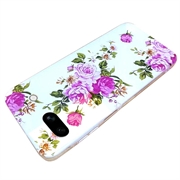 Google Pixel 8a Stilfuld Ultra-Slim TPU Cover - Rose Blomst