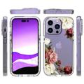 Sweet Armor Series iPhone 14 Pro Hybrid Cover (Open Box - Fantastisk stand) - Peony