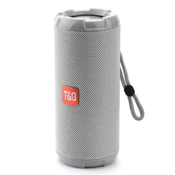 T&G TG621 bærbar TWS Bluetooth-højttaler TF-kort FM udendørs vandtæt trådløs subwoofer (CE-certificeret) - grå