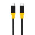 Tactical BlackBird USB4 Type-C-kabel - 1m - sort / gul