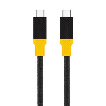 Tactical BlackBird USB4 Type-C-kabel - 1m - sort / gul