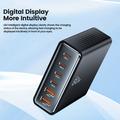 Tech-Protect DC80W GaN 6-Port Desktop Charger med 4x PD USB-C, 2x QC 3.0 USB-A - Sort