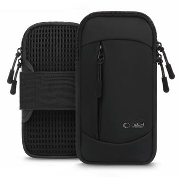 Tech-Protect M6 Universal Sportsarmbånd 6.9" - let, vandafvisende fitness-ledsager - sort