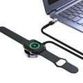 Tech-Protect MC01 UltraBoost magnetisk oplader til Apple Watch med 120cm Type-C-kabel