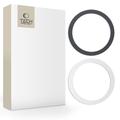 Tech-Protect MagMat MagSafe Universal Magnetisk Ring - 2-pak - sort og sølv