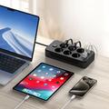 Tech-Protect PC6X6 Strømstik - 3 USB-A, 3 USB-C, 6 stikkontakter med 200cm kabel - Sort