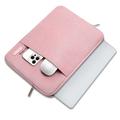 Tech-Protect Sleevy Laptop Sleeve med sidelomme - 13-14" - Støvet Rose