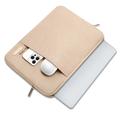 Tech-Protect Sleevy Laptop Sleeve med sidelomme - 15-16" - Caffe Latte