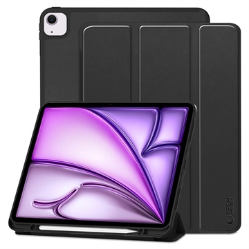 iPad Air 13 (2024) Tech-Protect SmartCase Pen Tri-Fold Folio Cover - Sort