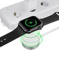 Tech-Protect UltraBoost magnetisk oplader til Apple Watch - USB-C-kabel, 120cm - Hvid