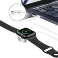 Tech-Protect UltraBoost magnetisk oplader til Apple Watch - USB-C-kabel, 120cm - Hvid