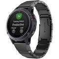 Tech-Protect Universal Garmin-rem i rustfrit stål - 22 mm - sort