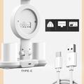 Touch 3 Modes LED Eye Protection Desk Lamp med ur, ventilator og penneholder - USB-drevet