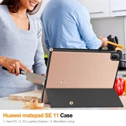 Huawei MatePad SE 11 Tri-Fold Series Smart Folio Cover - Rødguld