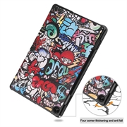 Lenovo Tab M10 Gen 3 Tri-Fold Series Smart Folio Cover - Graffiti