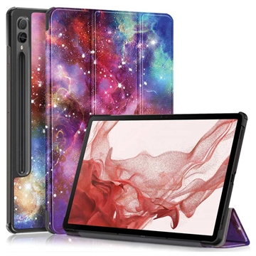 Samsung Galaxy Tab S9+ Tri-Fold Smart Folio Cover - Azurblå