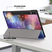 Samsung Galaxy Tab S9+ Tri-Fold Smart Folio Cover - Azurblå