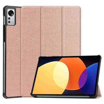 Tri-Fold Series Xiaomi Pad 5 Pro 12.4 Smart Folio Cover - Rødguld