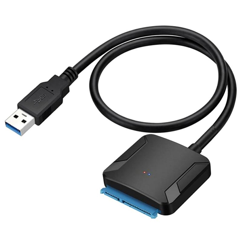 USB SATA Harddisk Kabel Adapter - Sort